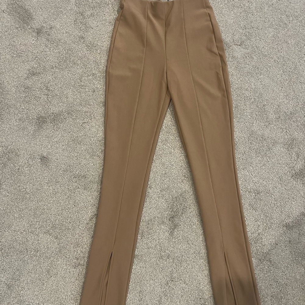 Zara Tan Flare Women's Pants